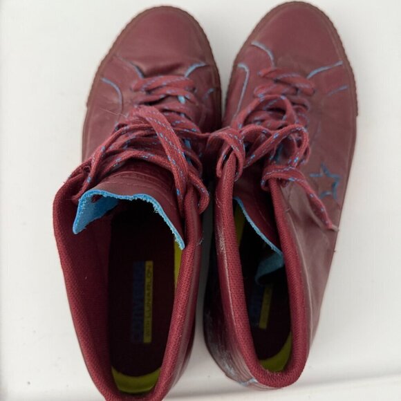 Converse One Star Skate Scratch-Off Sneaker Size 11 Unisex Maroon - Picture 4 of 6